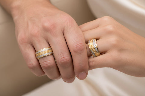 Verighete personalizate din aur 14K și 18K – Karina's Diamond UK