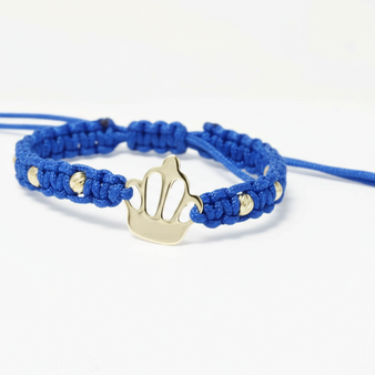 Red String Bracelet with Crown Charm