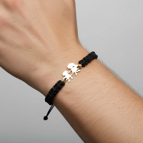 Red String Bracelet with 14K Gold Boy and Girl Charm