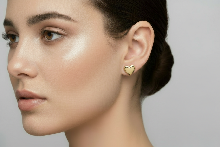 Heart Earrings – Engravable Design