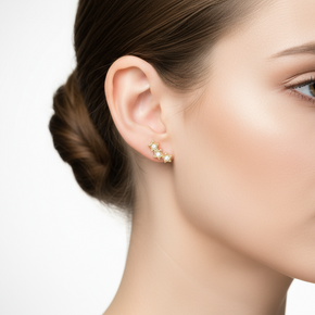 Triple Star Earrings