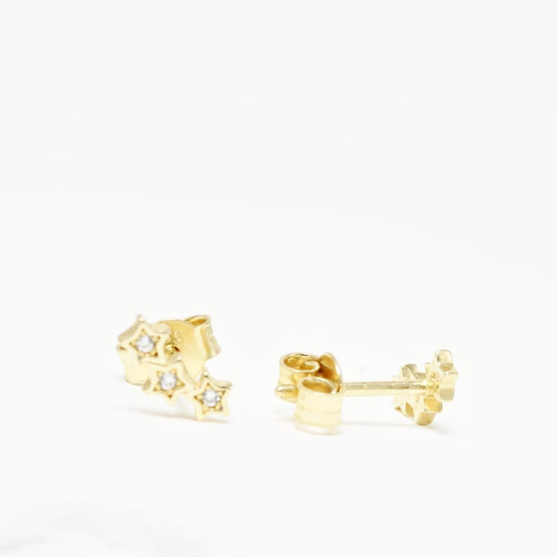 Triple Star Earrings