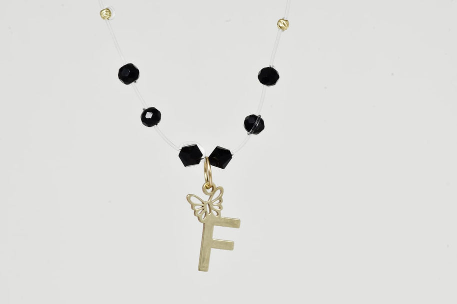 Crystal Beads and Initial Pendan