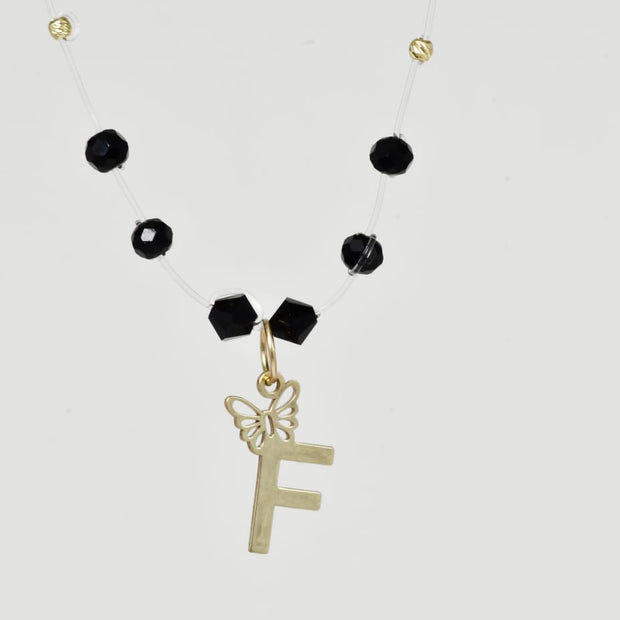 Crystal Beads and Initial Pendan