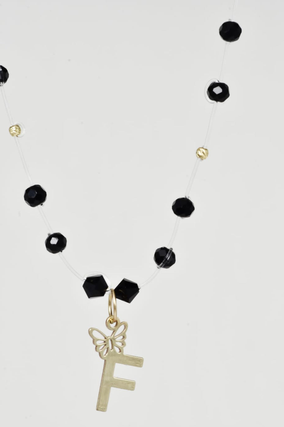 Crystal Beads and Initial Pendan