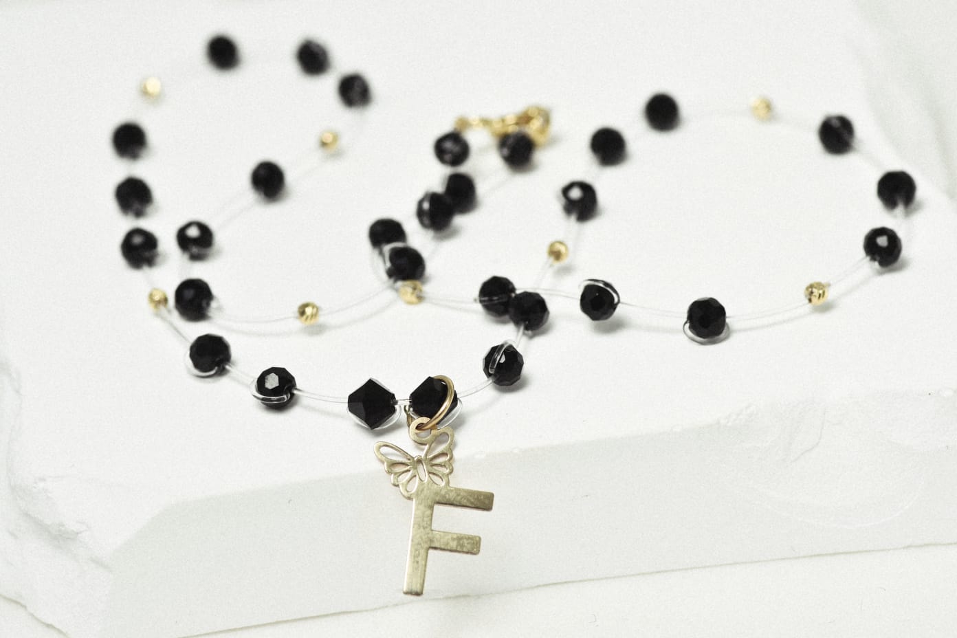 Crystal Beads and Initial Pendan