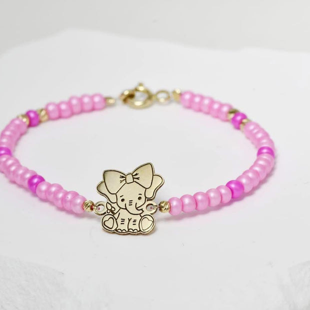 Pink Elephant Bracelet for girls