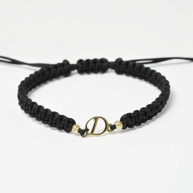 Red Cord Bracelet – Initial “D”