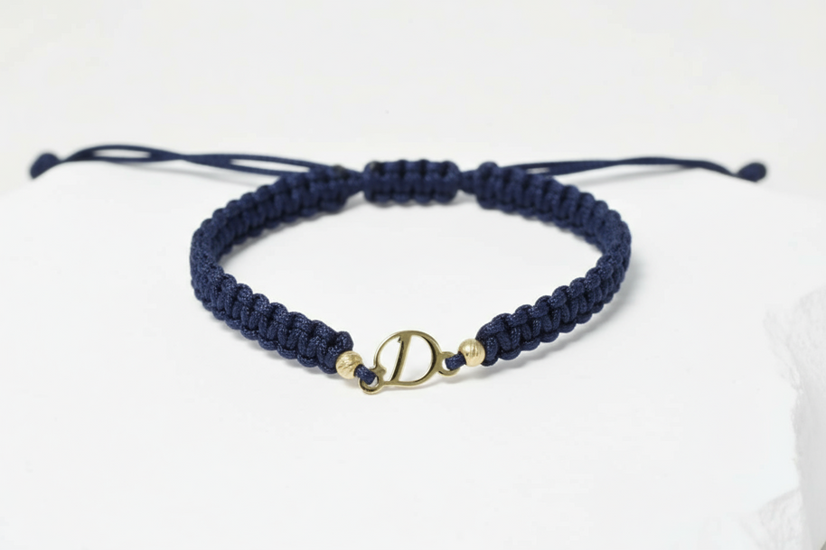 Red Cord Bracelet – Initial “D”
