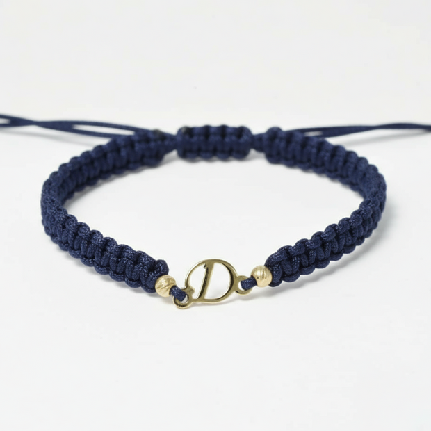 Red Cord Bracelet – Initial “D”