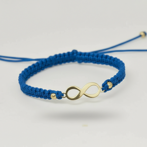 14K Gold Red Cord Bracelet – Infinity Charm