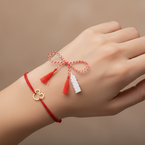 Mărțișor tip Brățară - Personaj Șoricel din Aur 14K