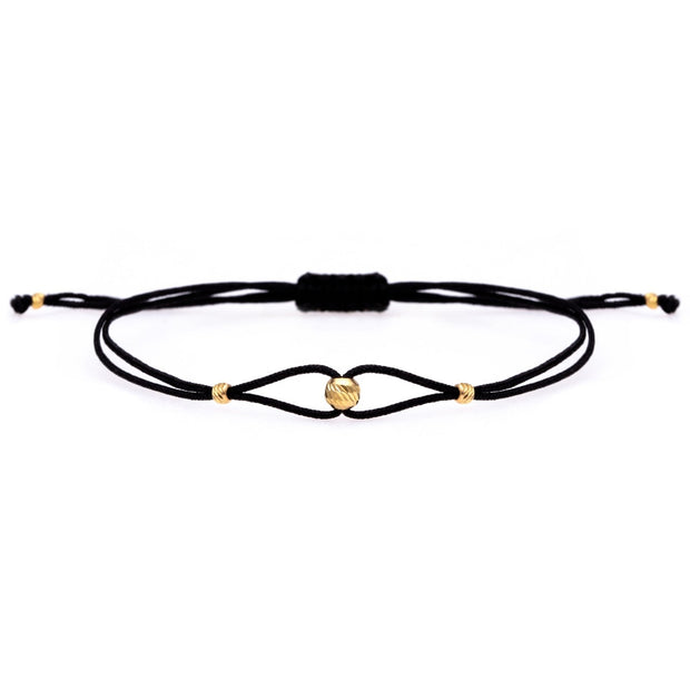 Energy Bracelet with Cord and 14K Gold Beads
