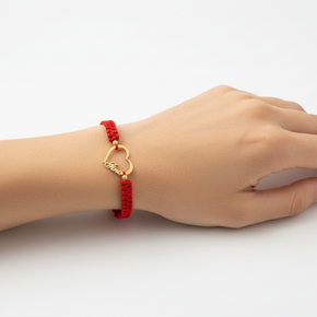 Bratara snur Te Iubesc Fina din aur 14K