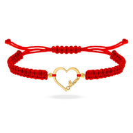 “Te Iubesc Mama” Cord Bracelet with 14K Gold Pendant