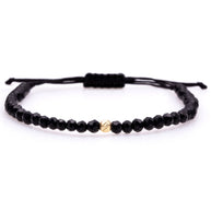 Couples Bracelet Set – 2 Cord Bracelets with 14K Gold Beads