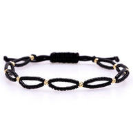 London Bracelet with Miyuki Beads and 10 × 2.5 mm 14K Gold Beads