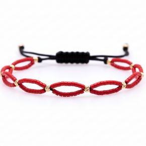 London Bracelet with Miyuki Beads and 10 × 2.5 mm 14K Gold Beads