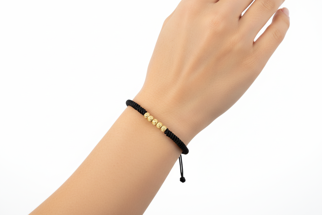 Energy Snake Bracelet in Solid 14K Gold