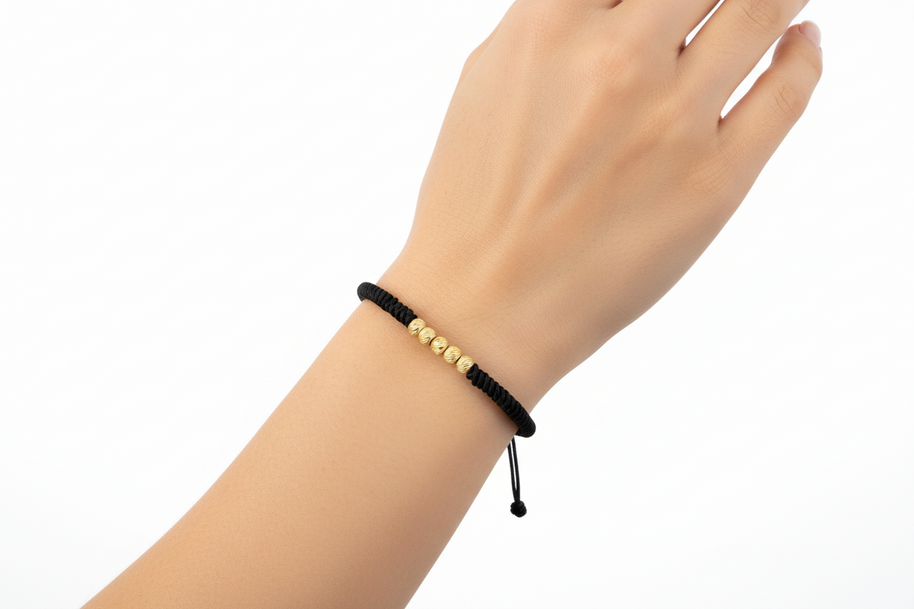 Energy Snake Bracelet in Solid 14K Gold