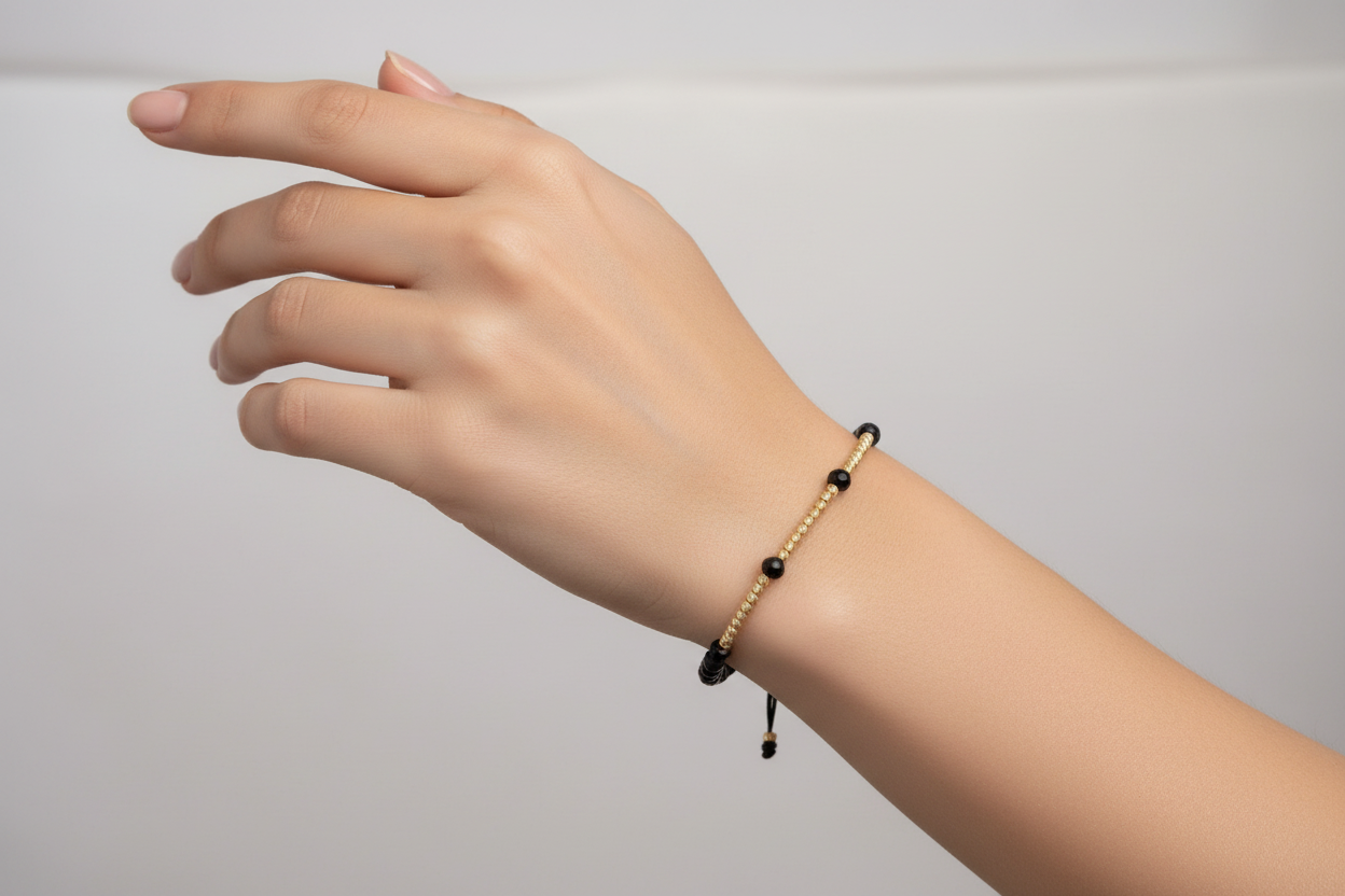 Triado Bracelet with 14K Gold Beads