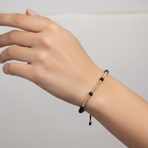 Triado Bracelet with 14K Gold Beads