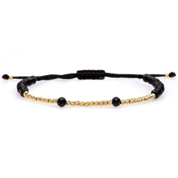 Triado Bracelet with 14K Gold Beads