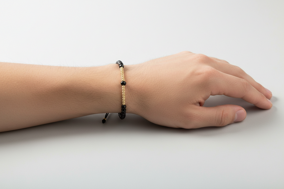 Triado Bracelet with 14K Gold Beads