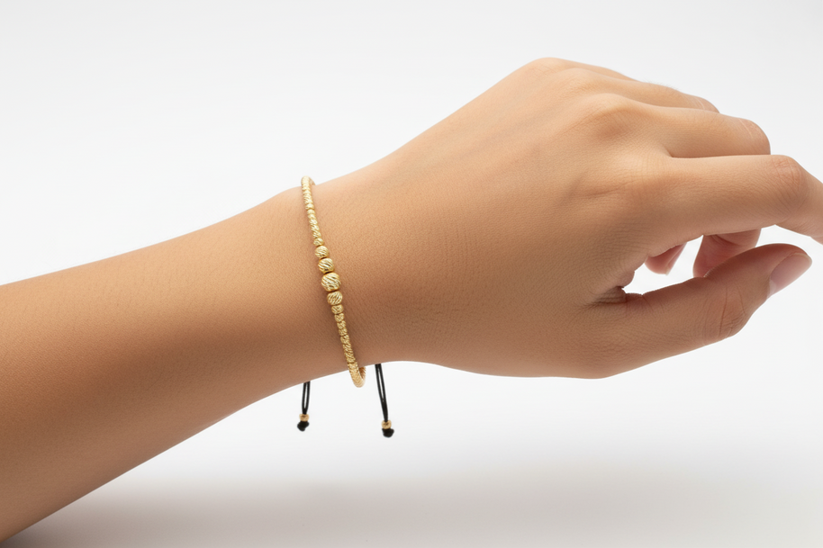 Fantesia Gold Bracelet with 14K Gold Beads