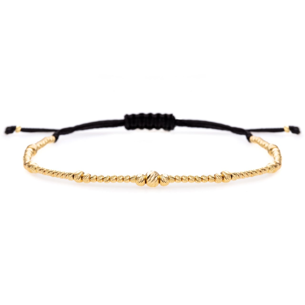 Golden Flash Bracelet with 14K Gold Beads