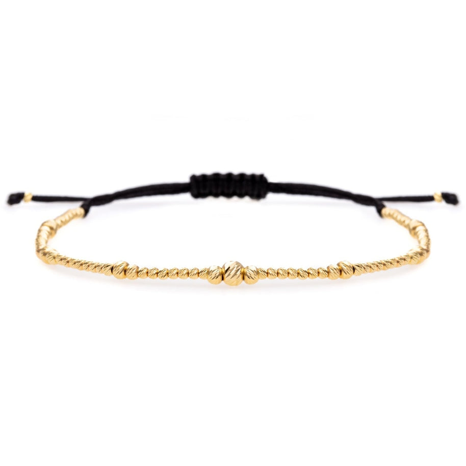Golden Flash Bracelet with 14K Gold Beads