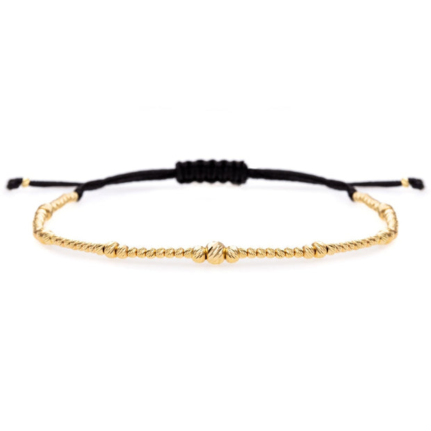 Golden Flash Bracelet with 14K Gold Beads