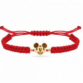 14K Gold Cartoon Mouse Bracelet