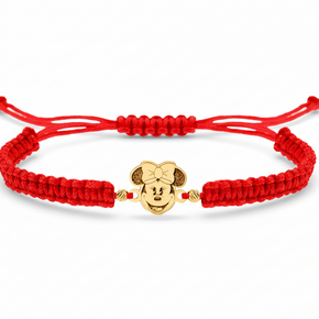 14K Gold Cartoon Mouse Bracelet