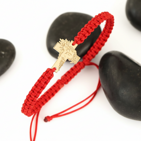 Divinum 14K Gold Cross Bracelet
