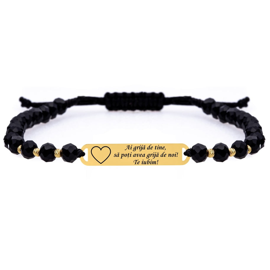 Crystal Bracelet with 14K Gold Plate &amp; 2.5mm Gold Beads