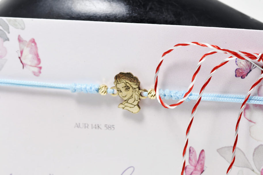 14K Gold Snow Queen Inspired Bracelet
