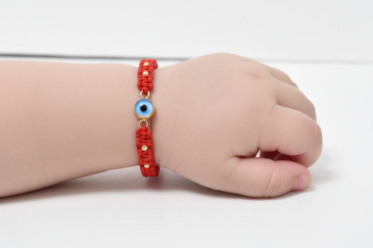 14K Gold Evil Eye Bracelet BABY/KIDS