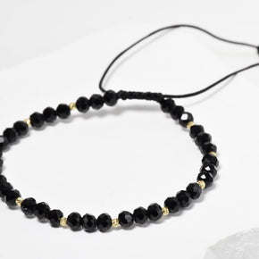14K Gold & Black Onyx Adjustable Bracelet