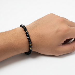 14K Gold & Black Onyx Adjustable Bracelet