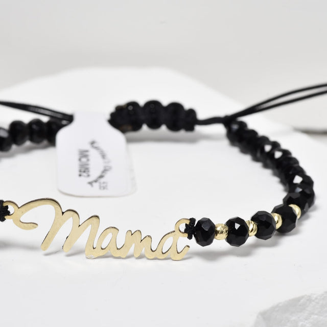 Bracelet with “Mama” Charm – 14K Gold