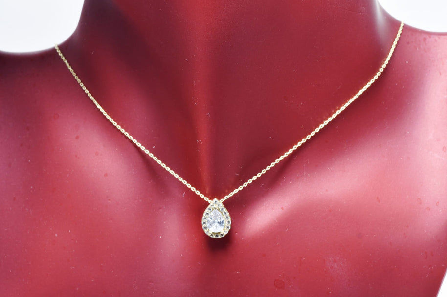 Pear-Shaped Pendant Necklace