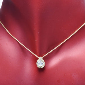 Pear-Shaped Pendant Necklace