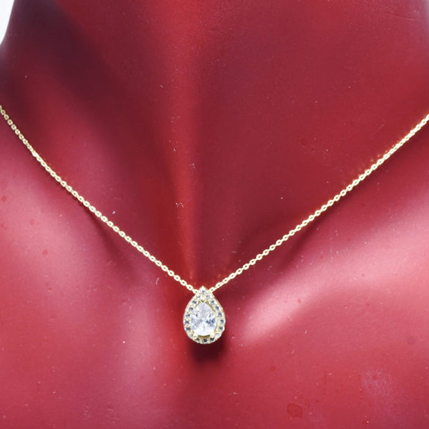 Pear-Shaped Pendant Necklace