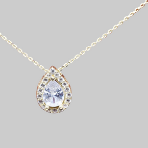 Pear-Shaped Pendant Necklace