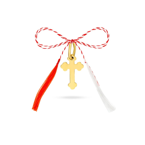 Mărțișor tip Pandantiv - Cruciulita din Aur 14K