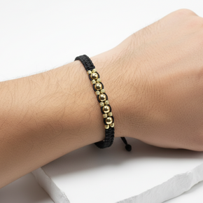 Red String Bracelet with 14K Gold Beads – Adjustable Lucky Bracelet