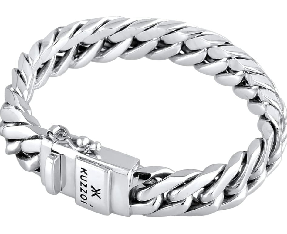 Buddha  silver bracelet for men 925  sterling silver