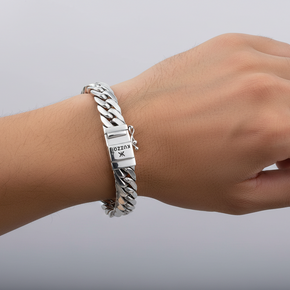 Buddha  silver bracelet for men 925  sterling silver