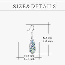 Sterling Silver Vintage Drop Flower Dangle Filigree Earrings Jewellery Gifts for Women
